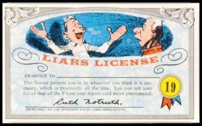19 Liar's License